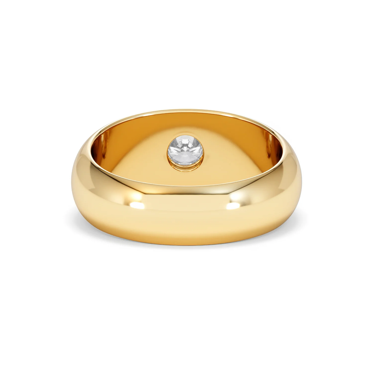 Men's Lab Diamond Signet Ring 0.50ct in18K Gold Vermeil H/SI - Image 50