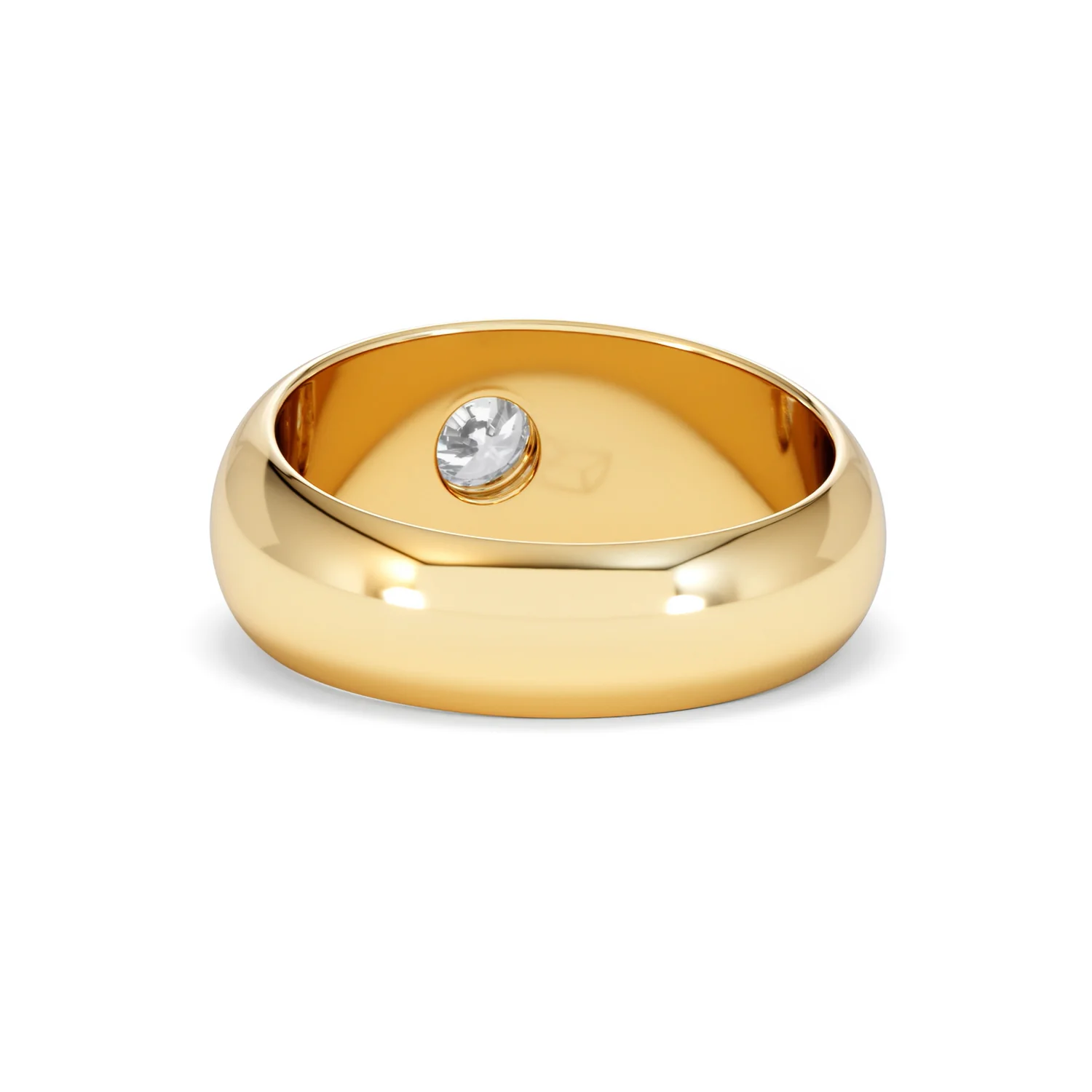 Men's Lab Diamond Signet Ring 0.50ct in18K Gold Vermeil H/SI - Image 53