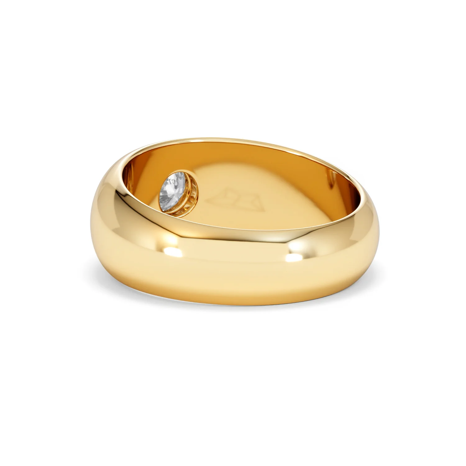Men's Lab Diamond Signet Ring 0.50ct in18K Gold Vermeil H/SI - Image 57