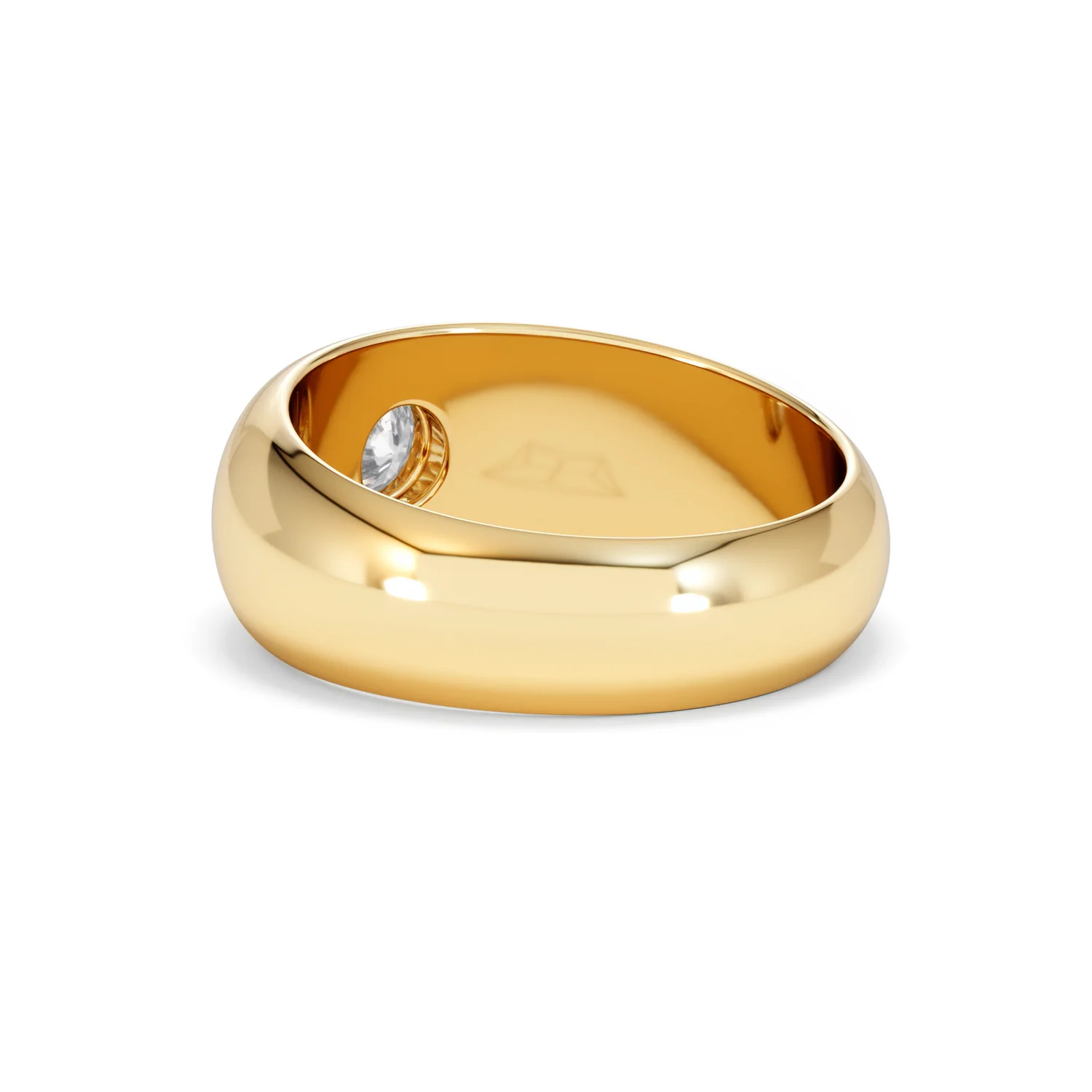 Men's Lab Diamond Signet Ring 0.50ct in18K Gold Vermeil H/SI - Image 58