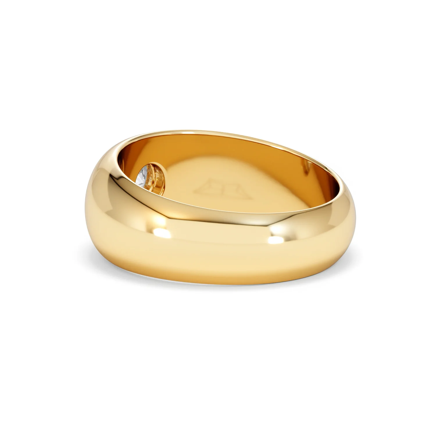 Men's Lab Diamond Signet Ring 0.50ct in18K Gold Vermeil H/SI - Image 60