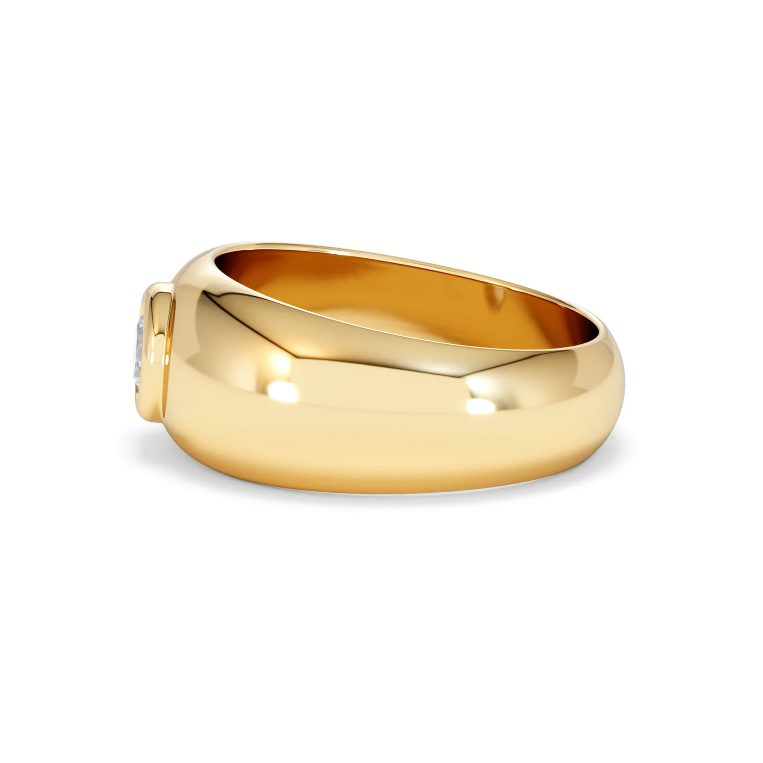 Men's Lab Diamond Signet Ring 0.50ct in18K Gold Vermeil H/SI - Image 71