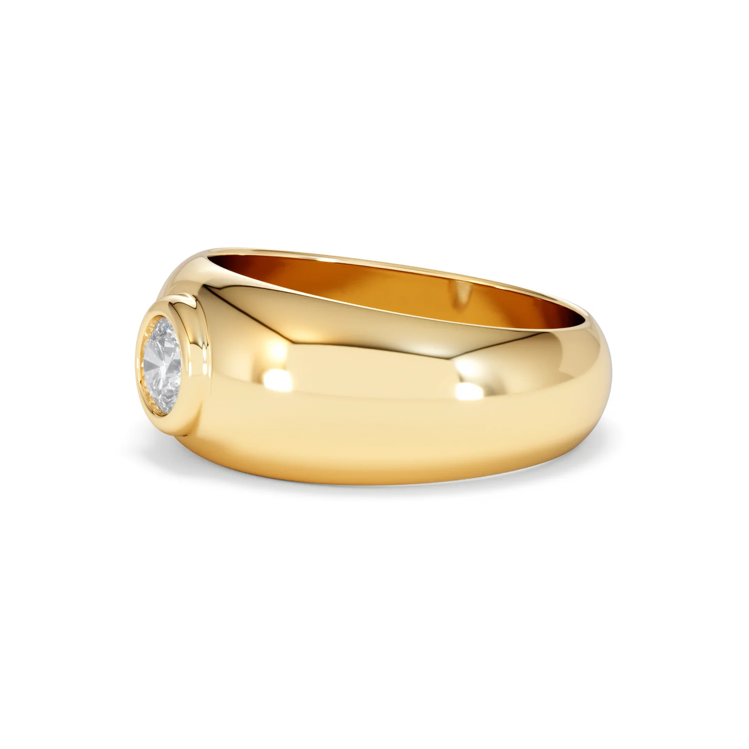 Men's Lab Diamond Signet Ring 0.50ct in18K Gold Vermeil H/SI - Image 76