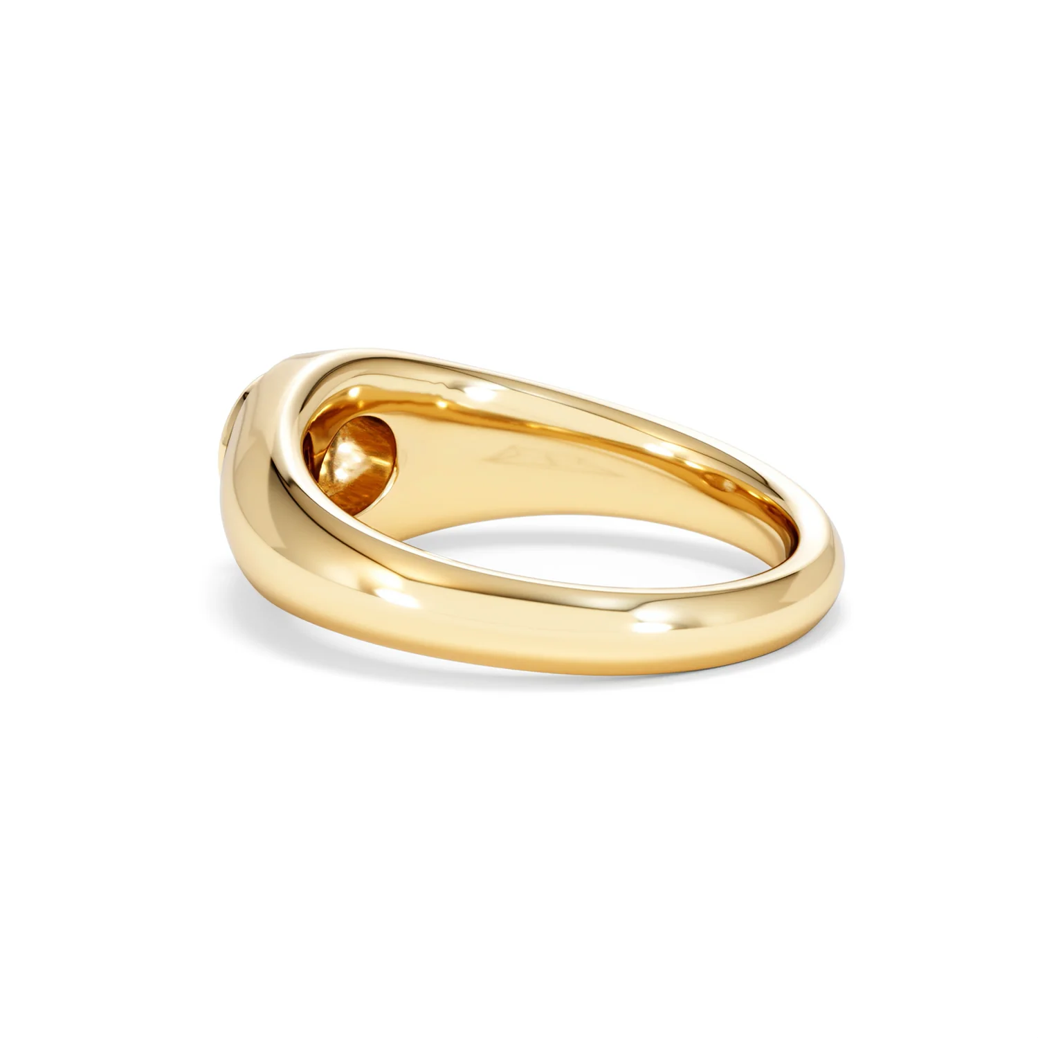 Axis Men's 0.50ct Round Cut Lab Diamond Signet Ring in 18K Gold Vermeil - Image 61