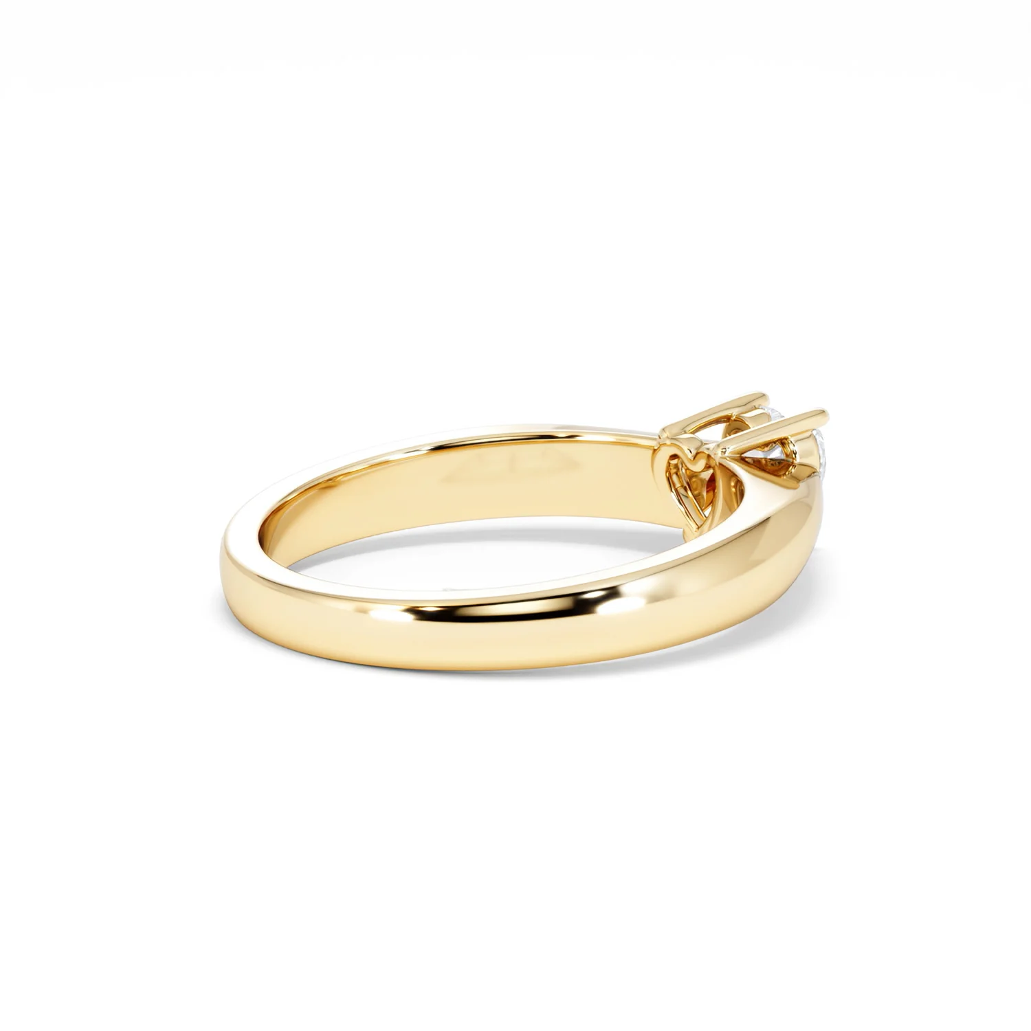 Naomi Heart Cut Lab Diamond Engagement Ring 0.33ct H/SI in 18k Gold Vermeil - Image 38