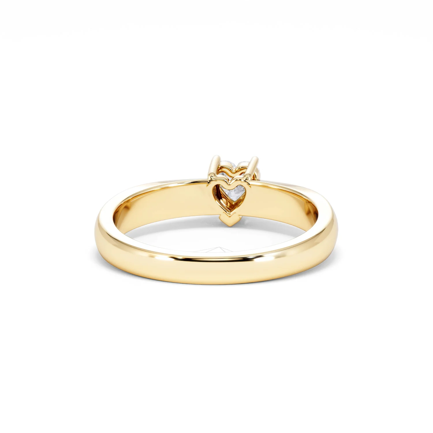 Naomi Heart Cut Lab Diamond Engagement Ring 0.33ct H/SI in 18k Gold Vermeil - Image 48