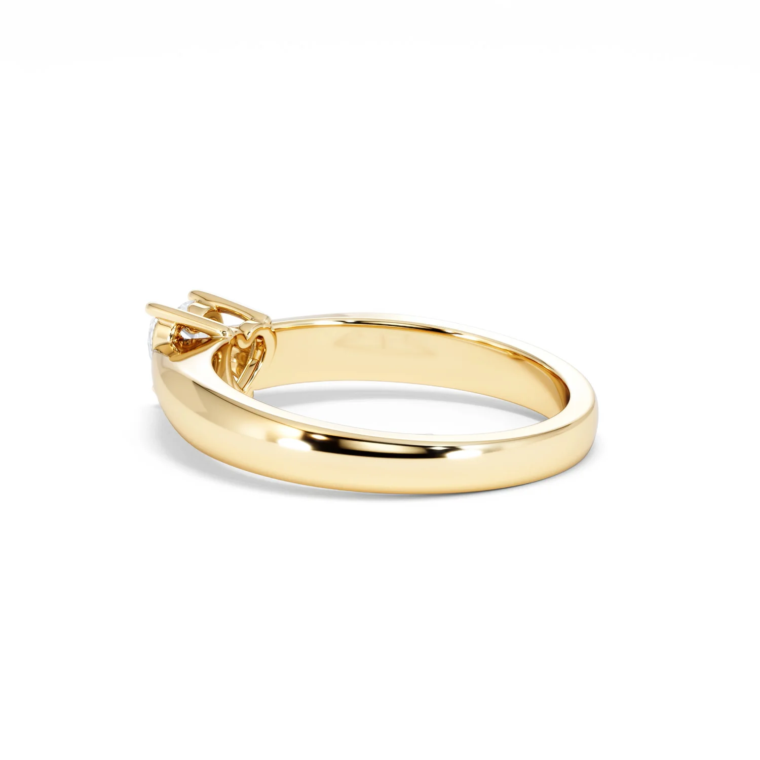 Naomi Heart Cut Lab Diamond Engagement Ring 0.33ct H/SI in 18k Gold Vermeil - Image 62