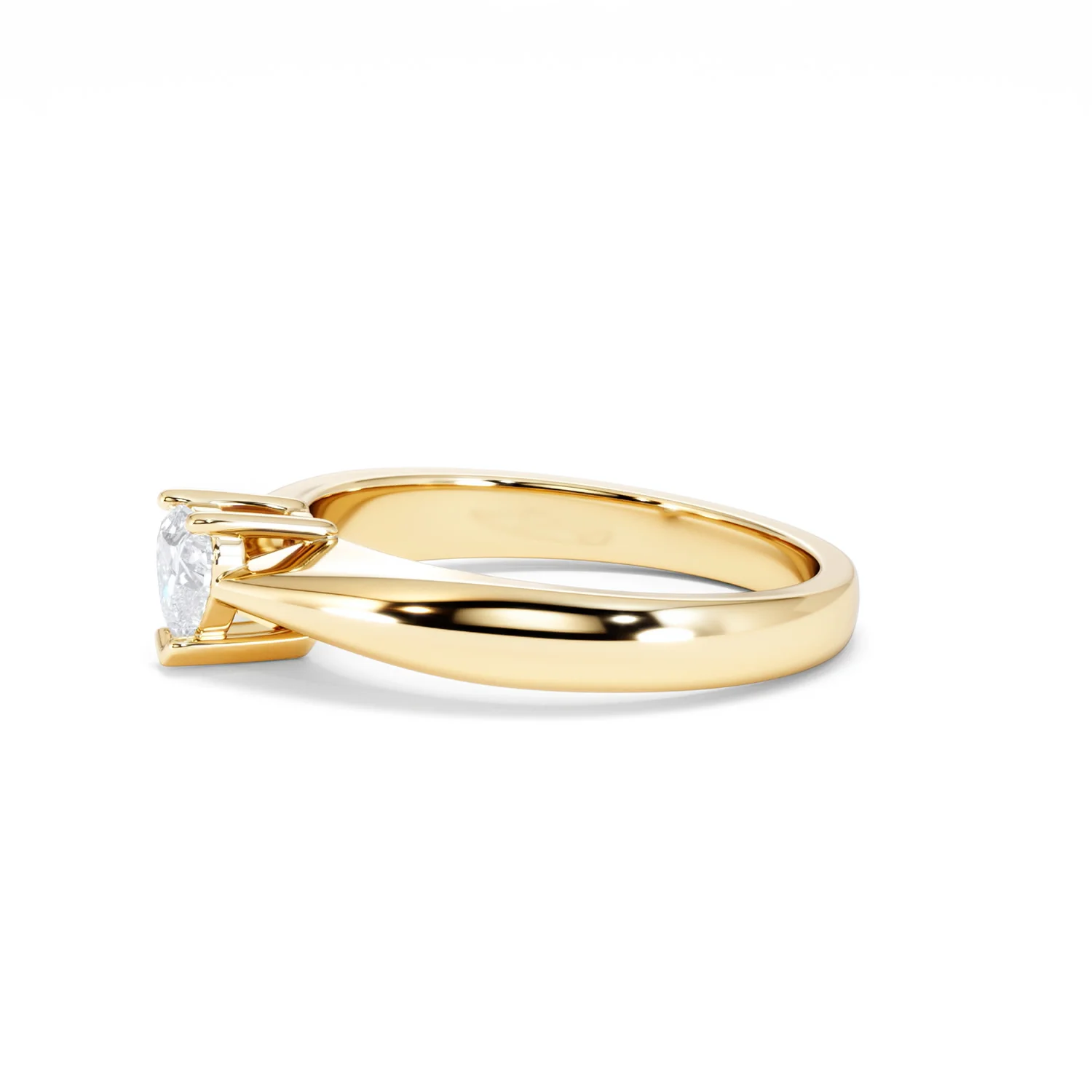 Naomi Heart Cut Lab Diamond Engagement Ring 0.33ct H/SI in 18k Gold Vermeil - Image 74