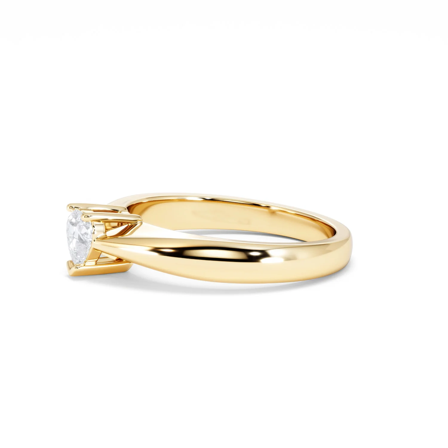 Naomi Heart Cut Lab Diamond Engagement Ring 0.33ct H/SI in 18k Gold Vermeil - Image 75