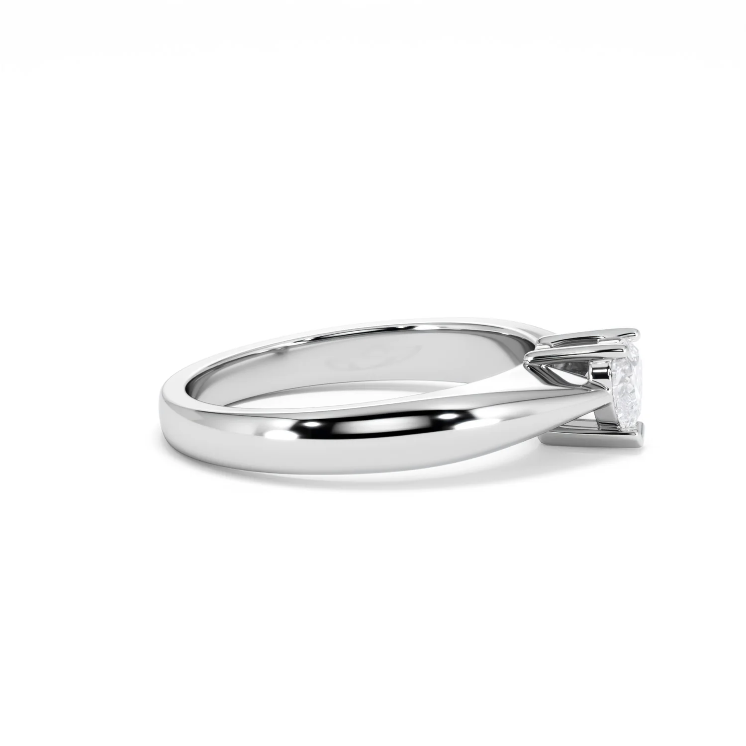 Naomi Heart Cut Lab Diamond Engagement Ring 0.33ct H/SI in 925 Silver - Image 27
