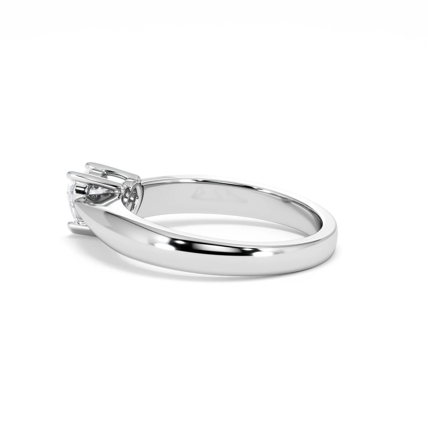 Naomi Heart Cut Lab Diamond Engagement Ring 0.50ct H/SI in 925 Silver - Image 65