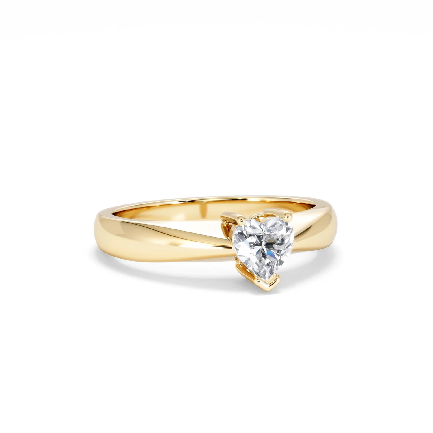 Naomi Heart Cut Lab Diamond Engagement Ring 0.50ct H/SI in 9k Gold - Image 14