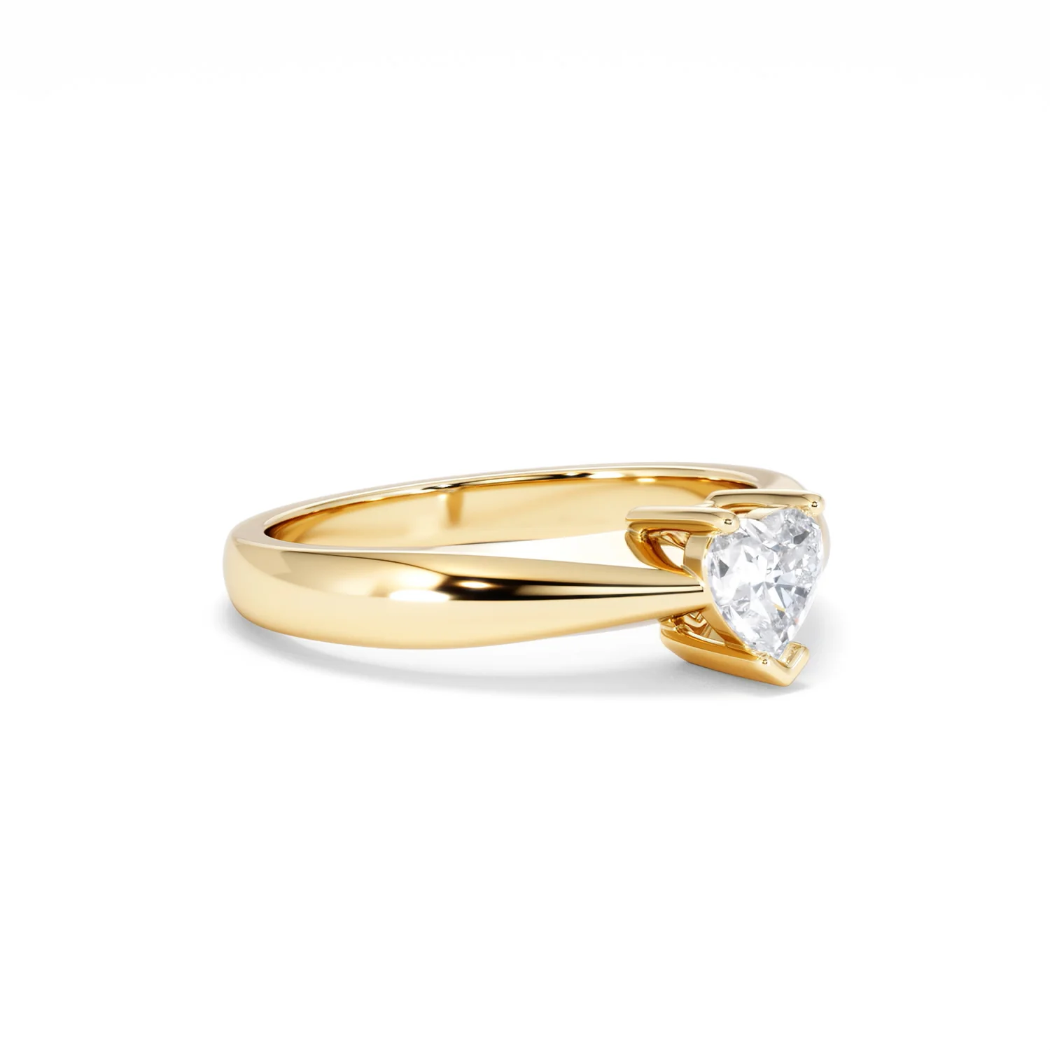 Naomi Heart Cut Lab Diamond Engagement Ring 0.50ct H/SI in 9k Gold - Image 19