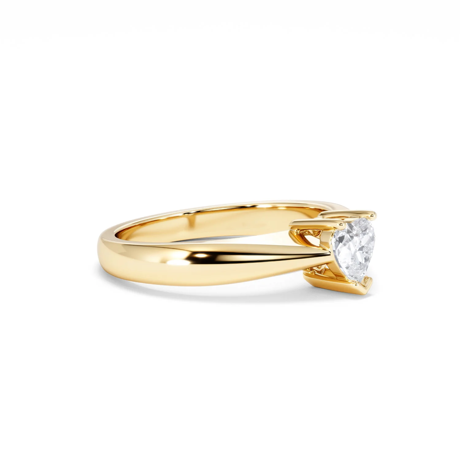 Naomi Heart Cut Lab Diamond Engagement Ring 0.50ct H/SI in 9k Gold - Image 21