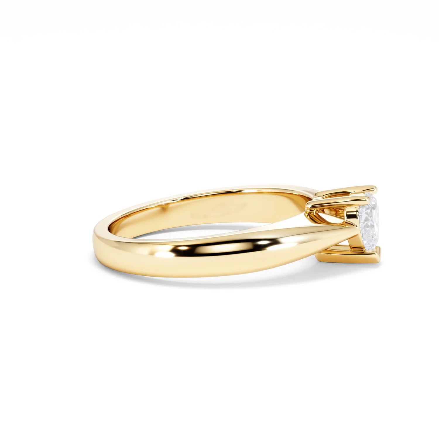 Naomi Heart Cut Lab Diamond Engagement Ring 0.50ct H/SI in 9k Gold - Image 27
