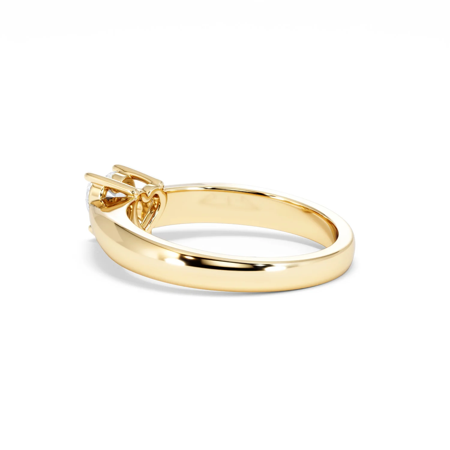 Naomi Heart Cut Lab Diamond Engagement Ring 0.50ct H/SI in 9k Gold - Image 62