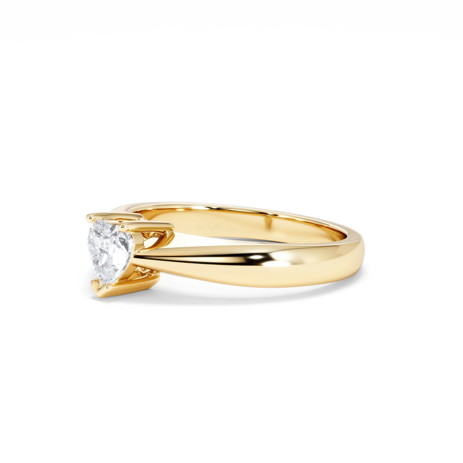 Naomi Heart Cut Lab Diamond Engagement Ring 0.50ct H/SI in 9k Gold - Image 79