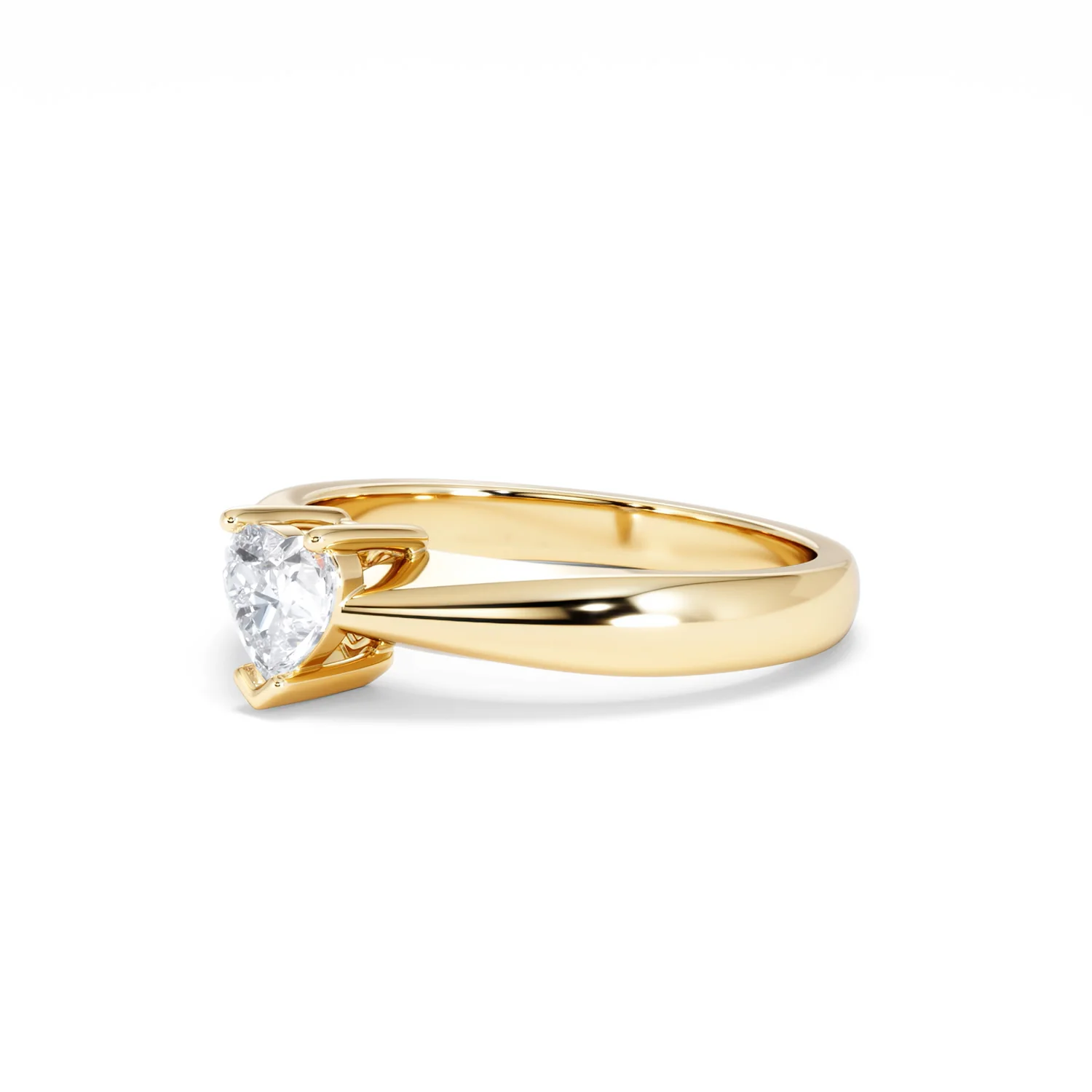Naomi Heart Cut Lab Diamond Engagement Ring 0.50ct H/SI in 9k Gold - Image 80