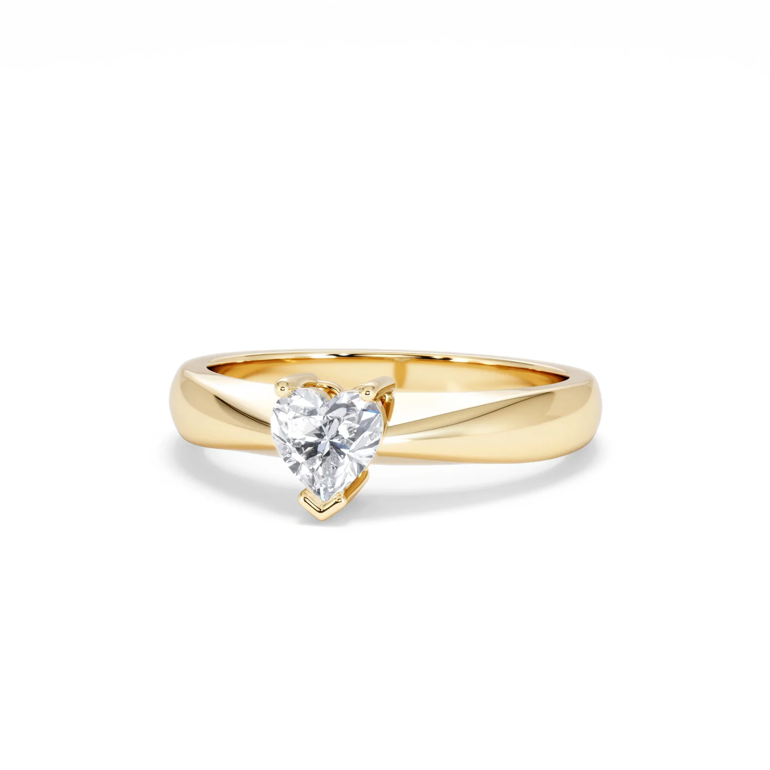 Naomi Heart Cut Lab Diamond Engagement Ring 0.50ct H/SI in 9k Gold - Image 87