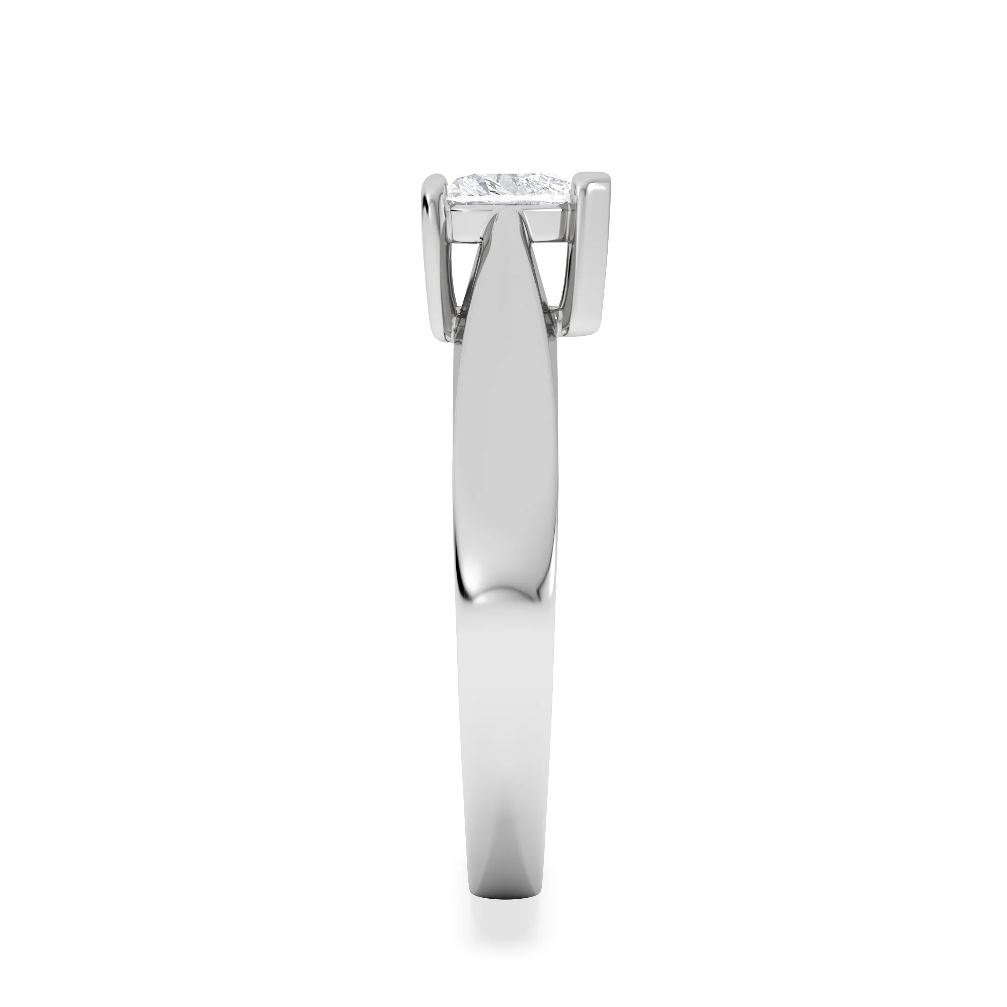 Naomi Heart Cut Lab Diamond Engagement Ring 0.50ct H/SI in 9k White Gold - Image 5