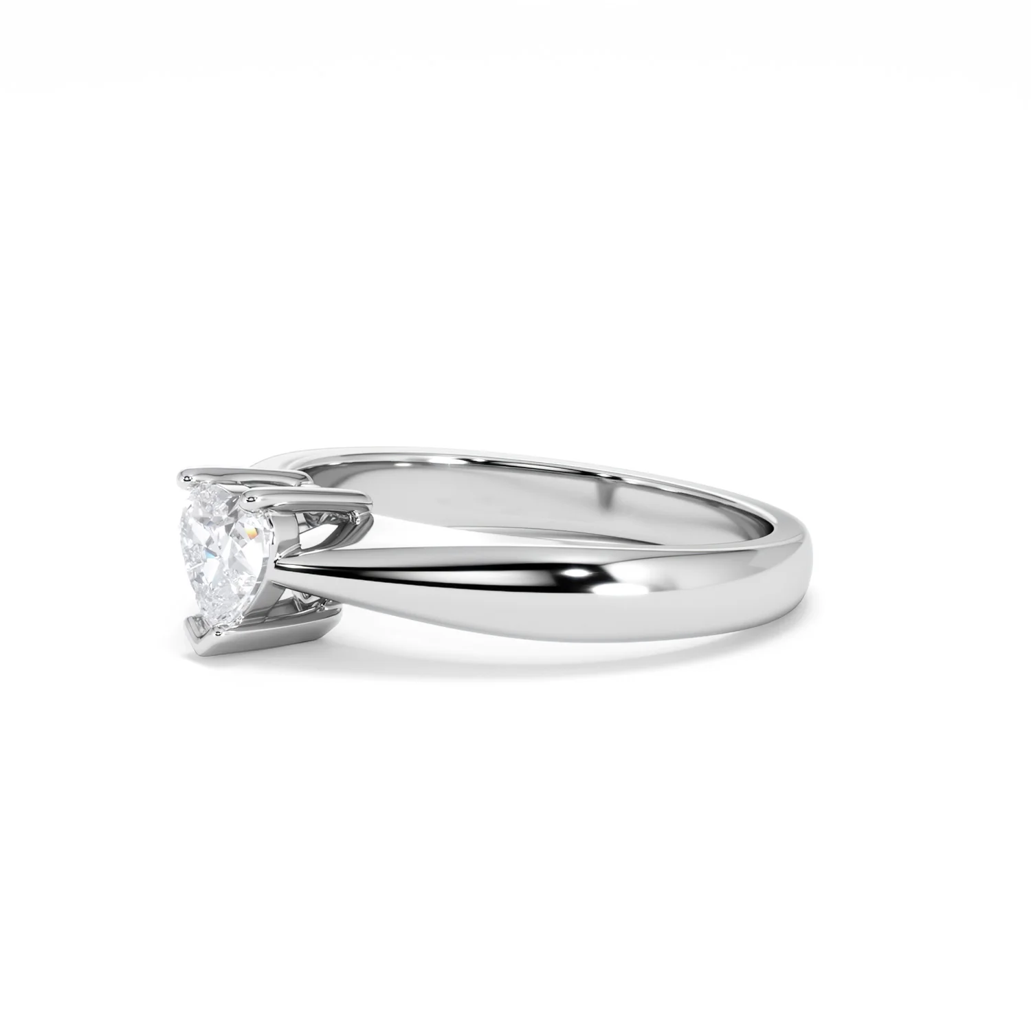 Naomi Heart Cut Lab Diamond Engagement Ring 0.50ct H/SI in 9k White Gold - Image 78