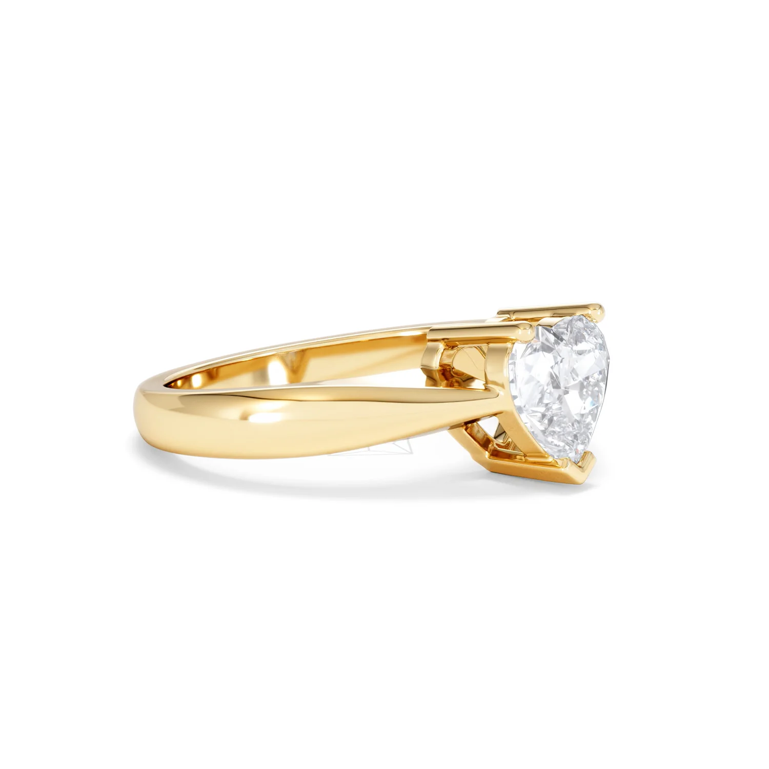 Naomi Heart Cut Lab Diamond Engagement Ring 1.00ct H/SI in 9k Gold - Image 20