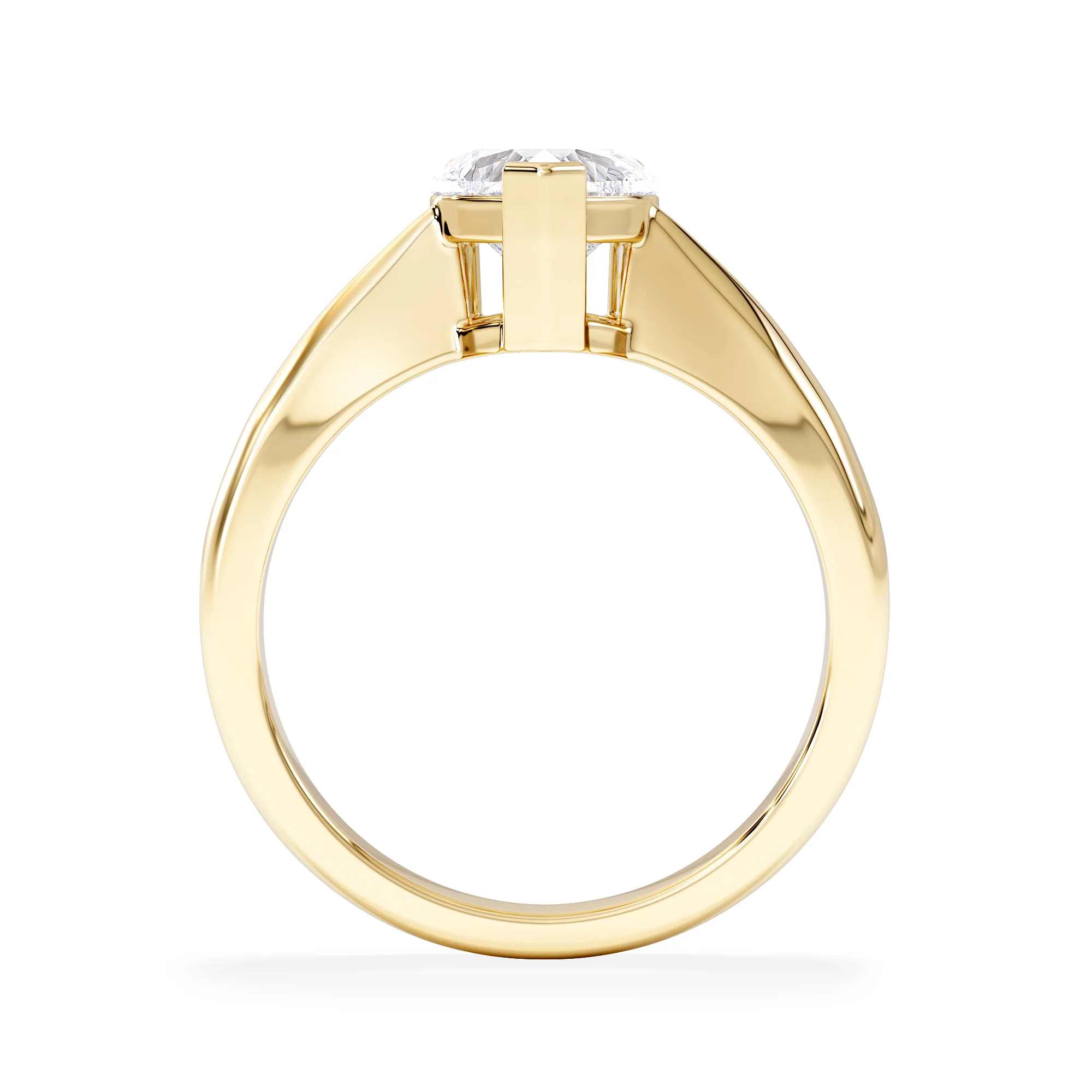 Naomi Heart Cut Lab Diamond Engagement Ring 1.00ct H/SI in 9k Gold - Image 3
