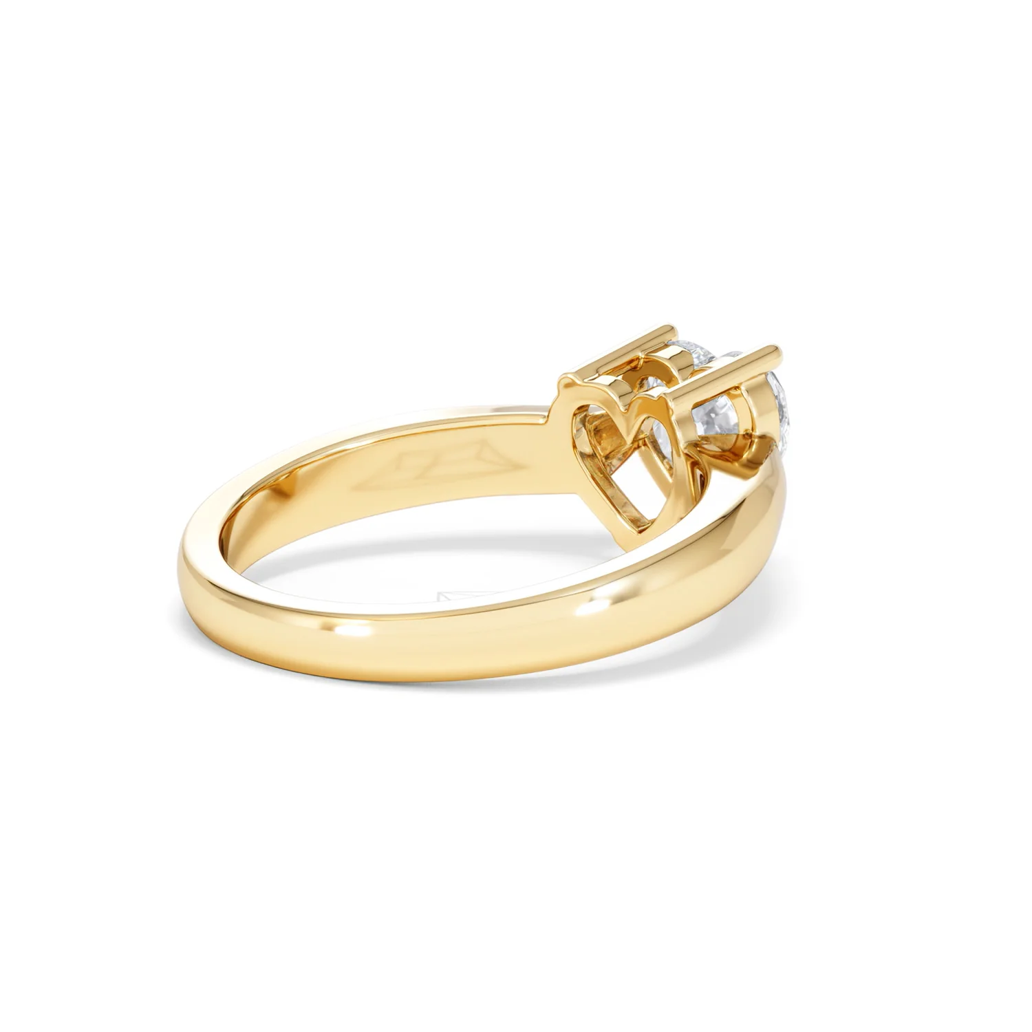 Naomi Heart Cut Lab Diamond Engagement Ring 1.00ct H/SI in 9k Gold - Image 39