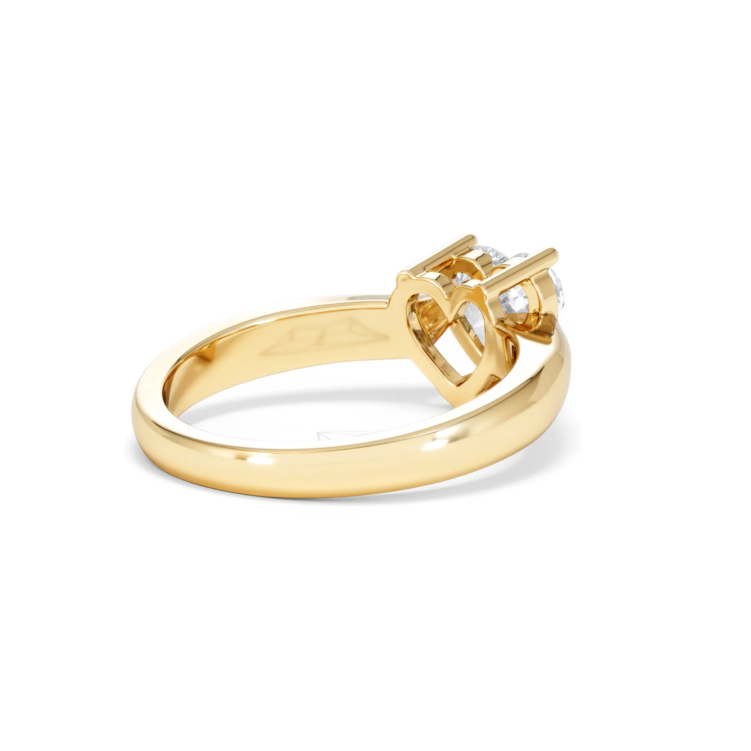 Naomi Heart Cut Lab Diamond Engagement Ring 1.00ct H/SI in 9k Gold - Image 40