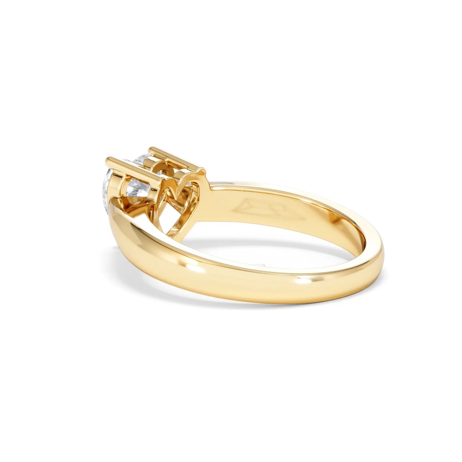 Naomi Heart Cut Lab Diamond Engagement Ring 1.00ct H/SI in 9k Gold - Image 60