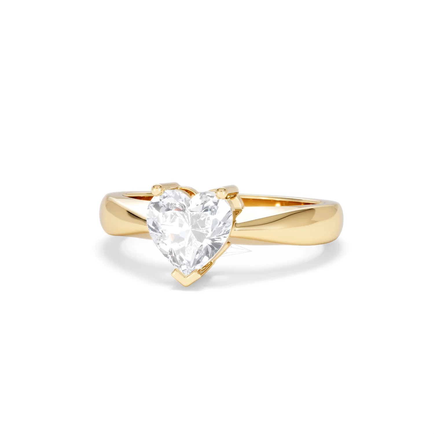Naomi Heart Cut Lab Diamond Engagement Ring 1.00ct H/SI in 9k Gold - Image 86