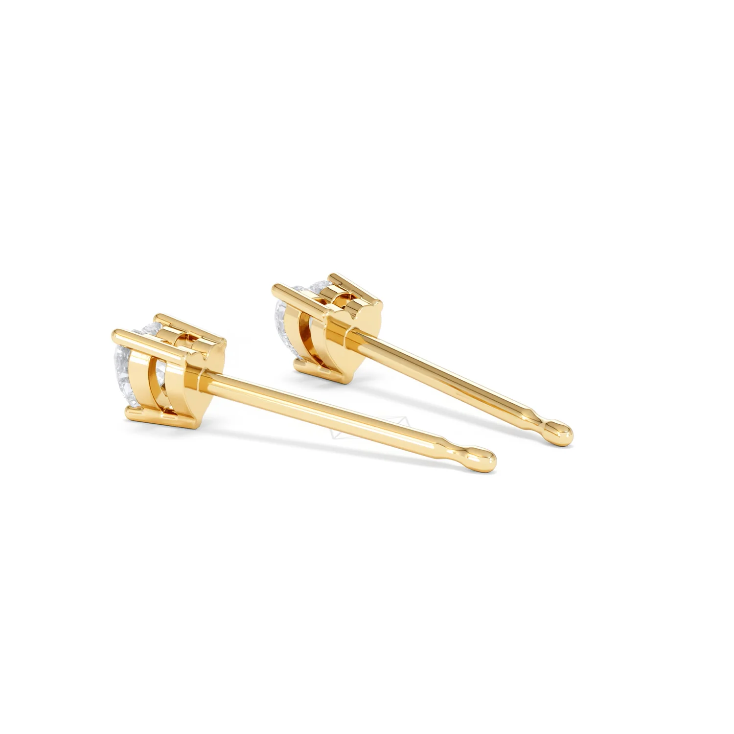 Naomi Heart Cut Lab Diamond Stud Earrings 0.30ct H/SI in 18k Gold Vermeil - Image 61