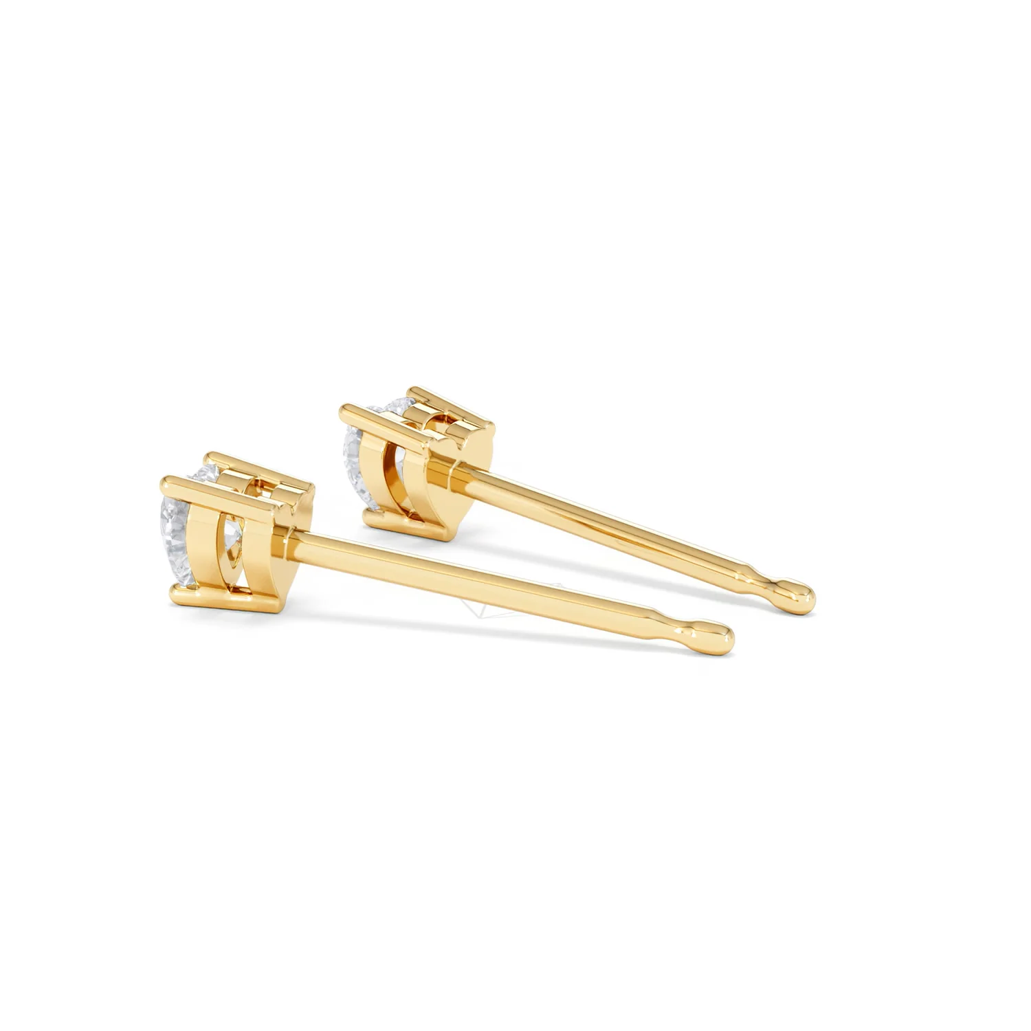 Naomi Heart Cut Lab Diamond Stud Earrings 0.30ct H/SI in 18k Gold Vermeil - Image 63