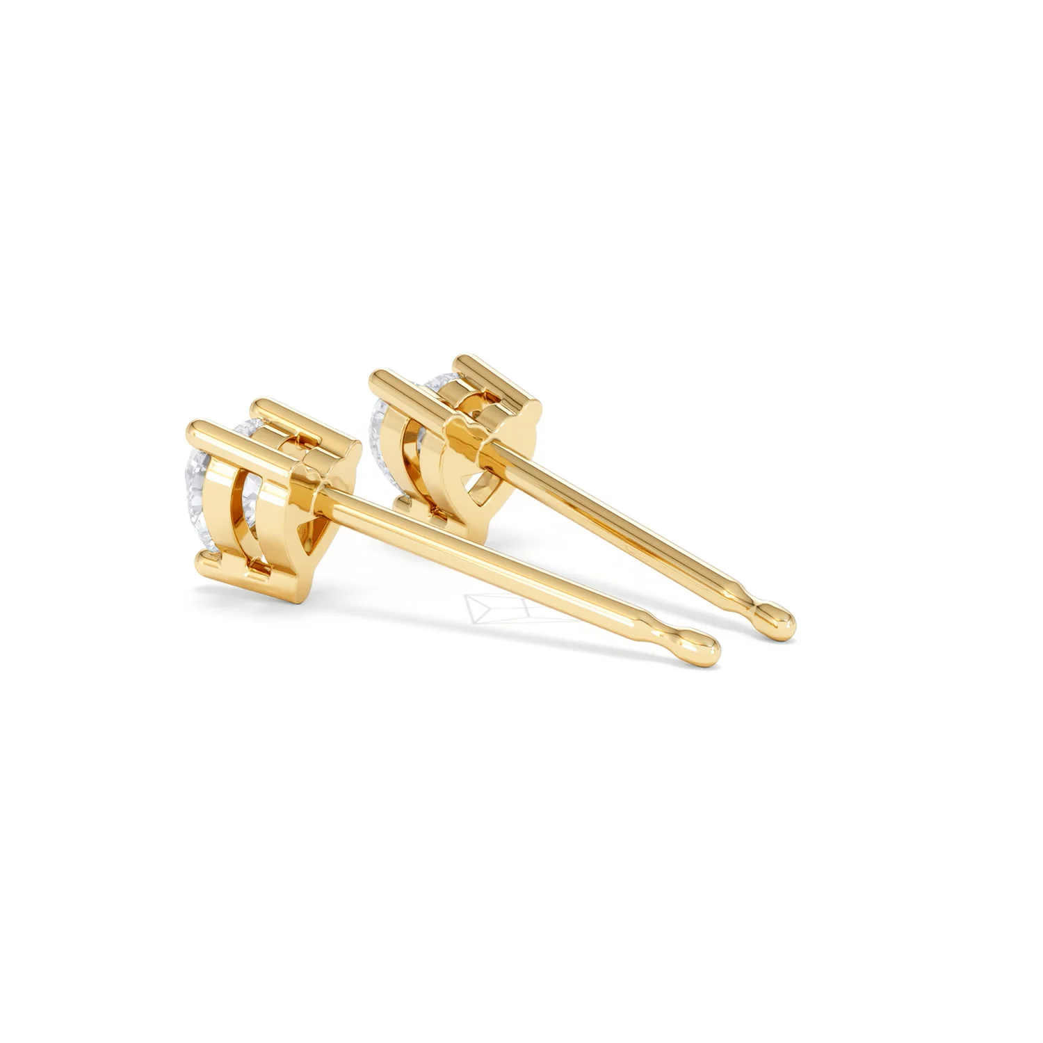 Naomi Heart Cut Lab Diamond Stud Earrings 0.50ct H/SI in 9K Gold - Image 61