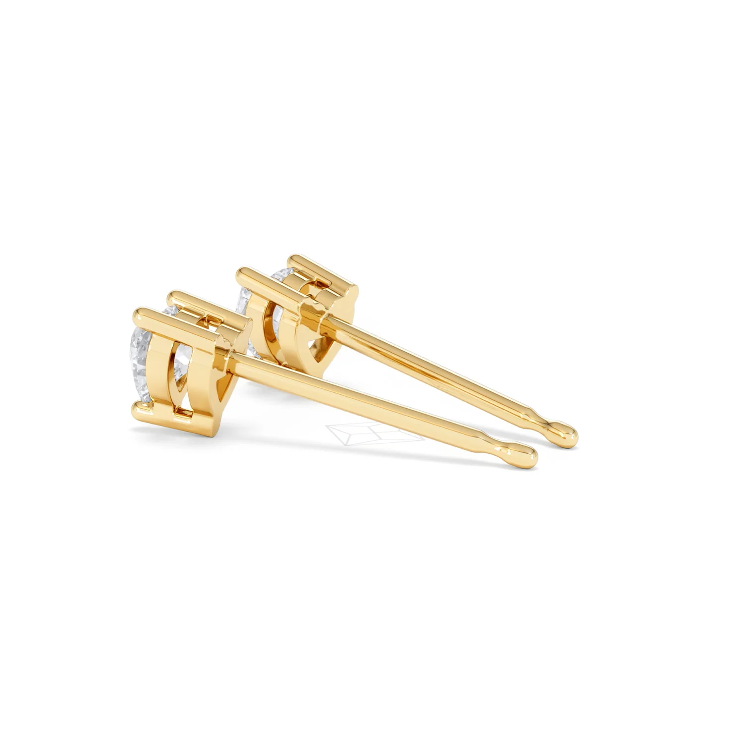 Naomi Heart Cut Lab Diamond Stud Earrings 0.50ct H/SI in 9K Gold - Image 63