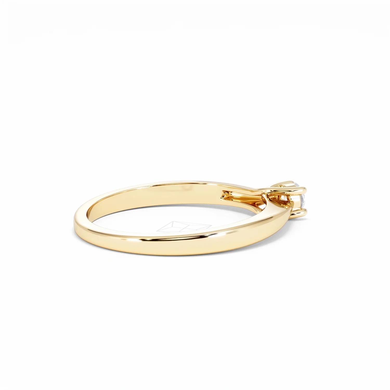 Naomi Lab Diamond Engagement Ring 0.15ct H/Si in 18K Gold Vermeil - Image 33