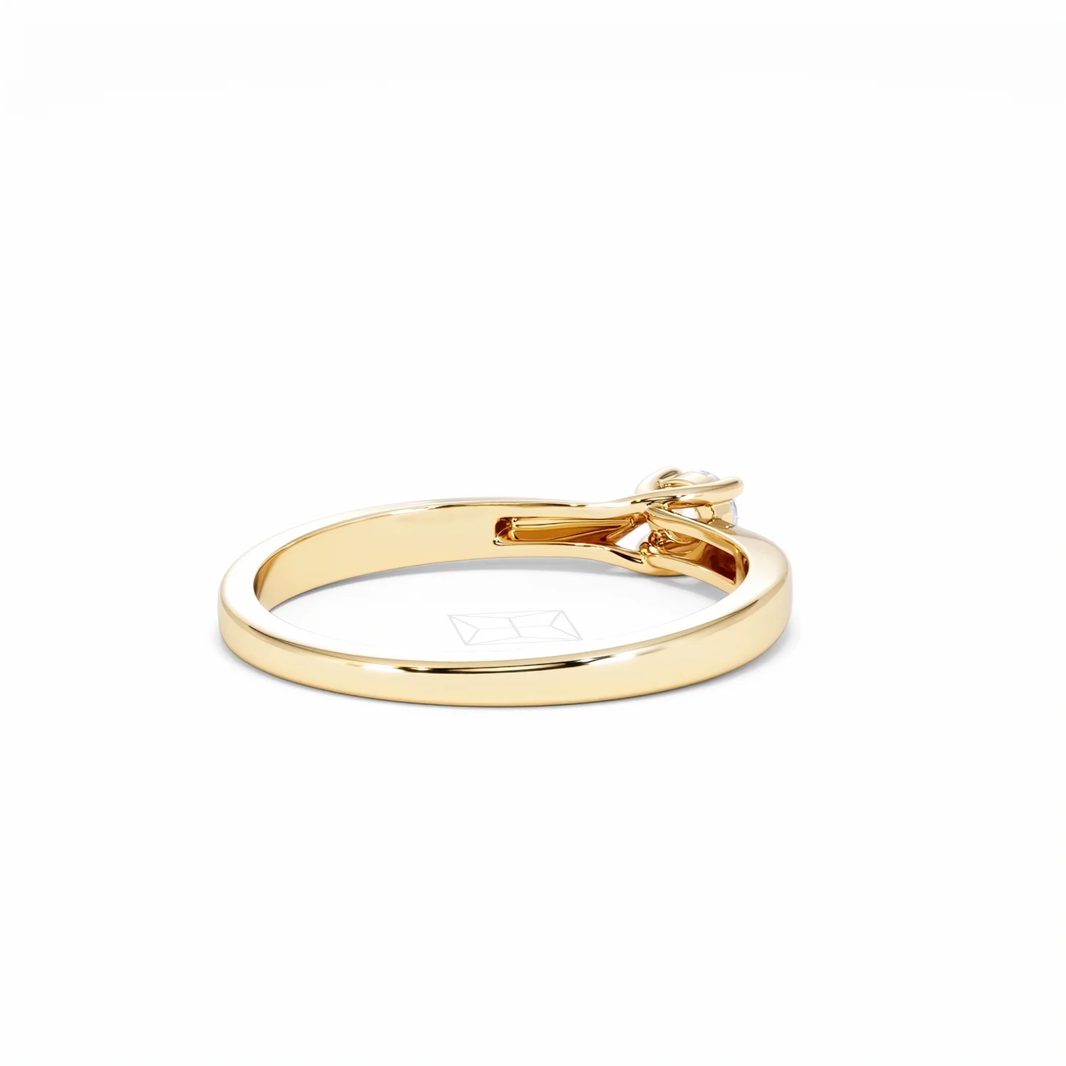 Naomi Lab Diamond Engagement Ring 0.15ct H/Si in 18K Gold Vermeil - Image 40