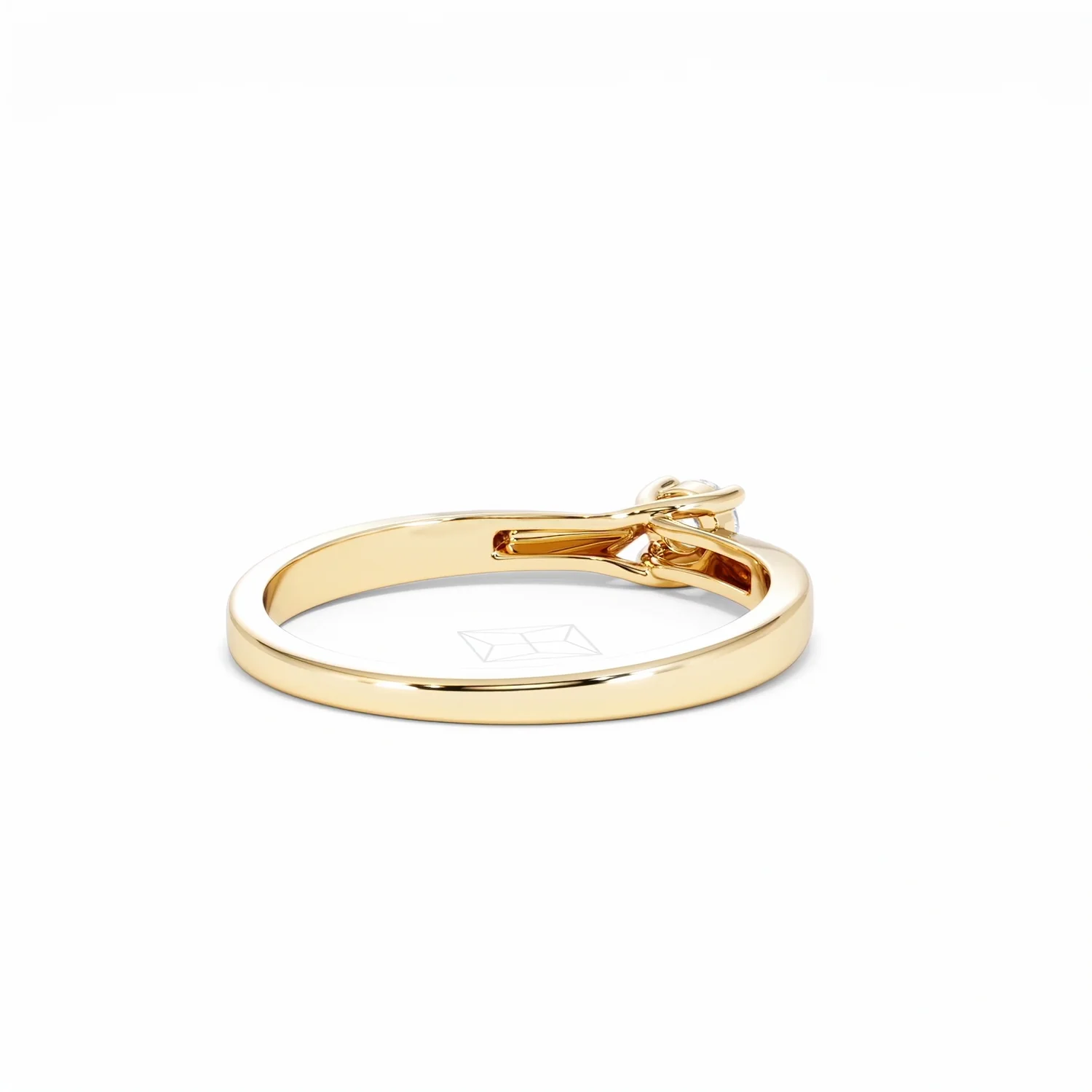 Naomi Lab Diamond Engagement Ring 0.15ct H/Si in 18K Gold Vermeil - Image 41