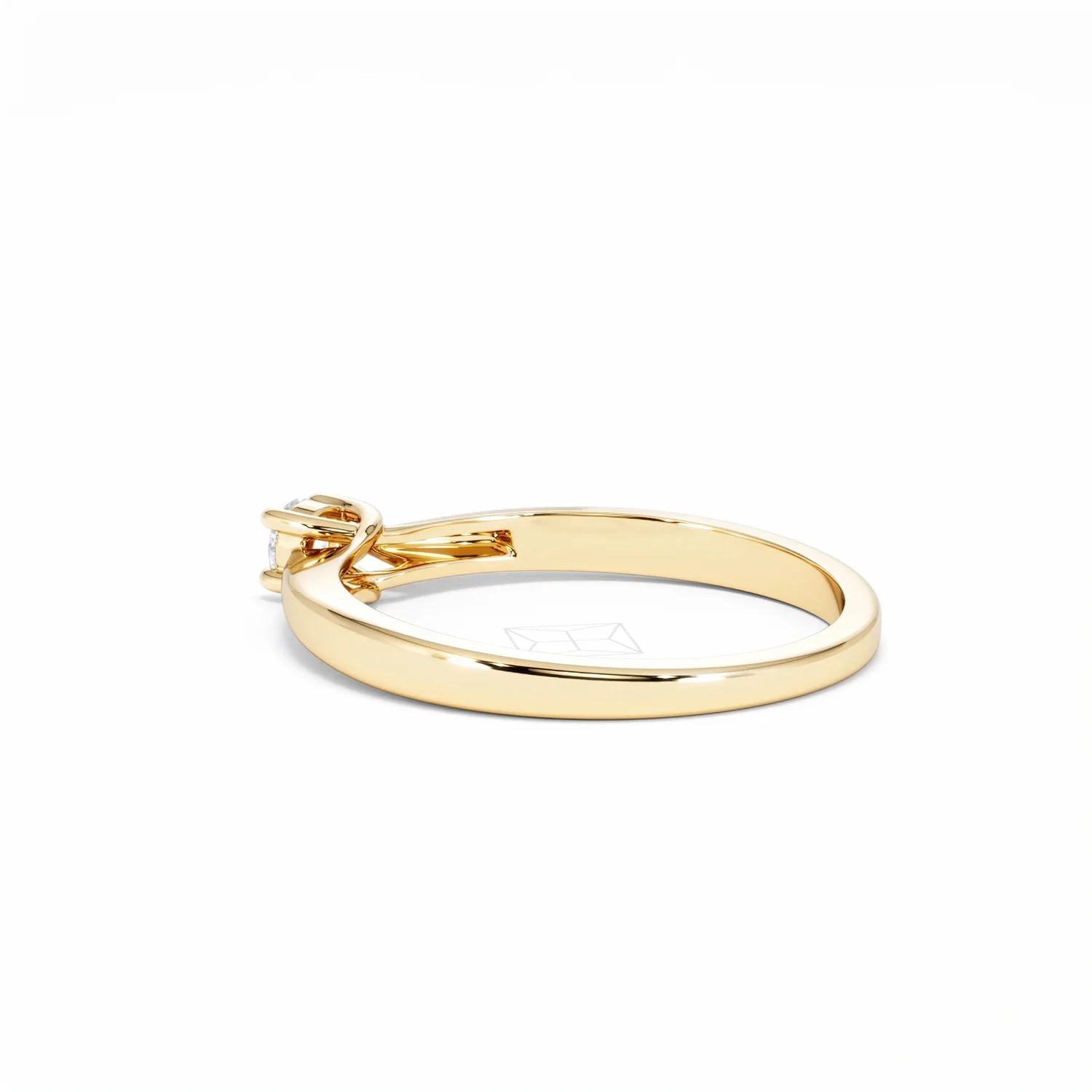 Naomi Lab Diamond Engagement Ring 0.15ct H/Si in 18K Gold Vermeil - Image 60