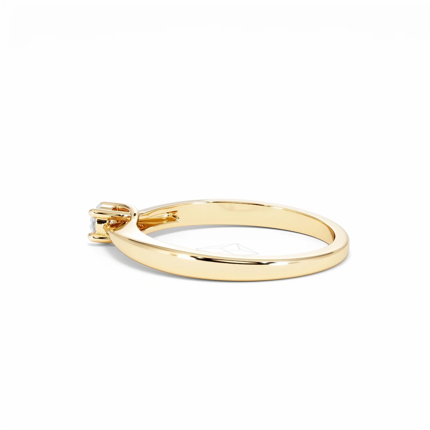 Naomi Lab Diamond Engagement Ring 0.15ct H/Si in 18K Gold Vermeil - Image 64