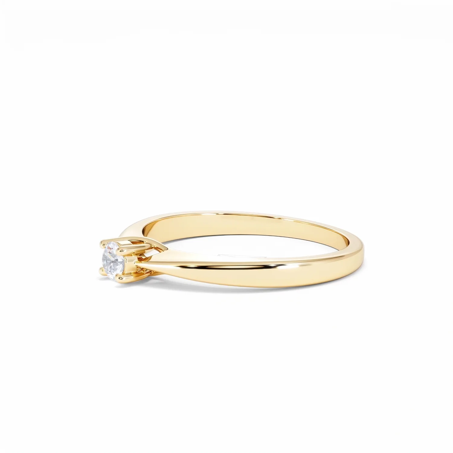 Naomi Lab Diamond Engagement Ring 0.15ct H/Si in 18K Gold Vermeil - Image 75