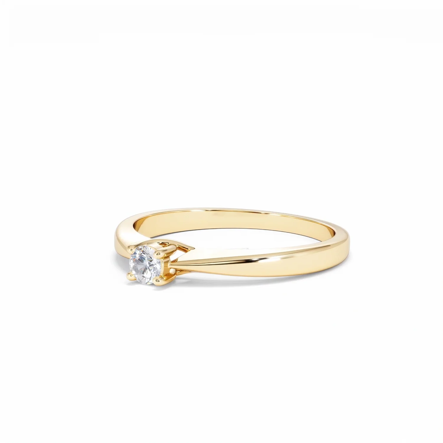Naomi Lab Diamond Engagement Ring 0.15ct H/Si in 18K Gold Vermeil - Image 80