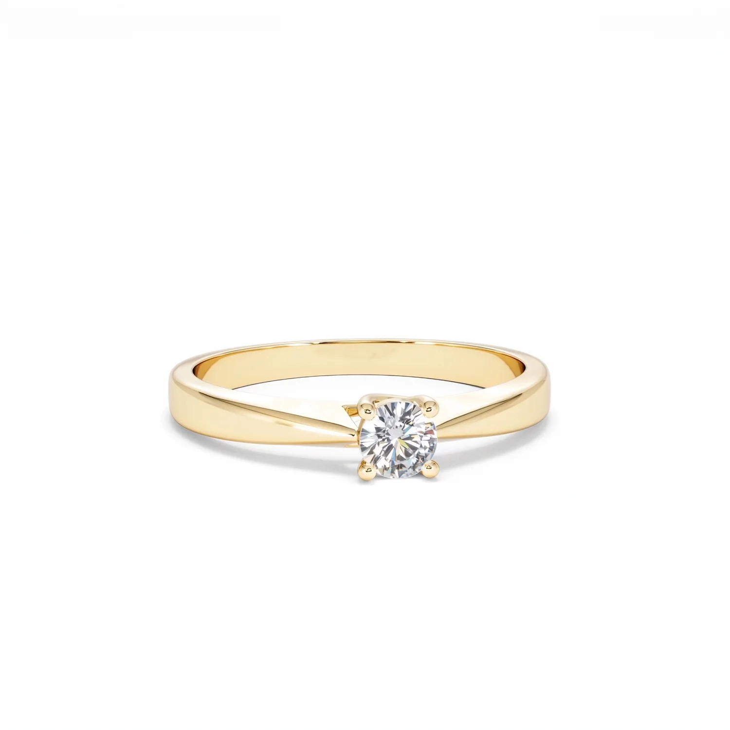 Naomi Lab Diamond Engagement Ring 0.25ct H/Si in 18K Gold Vermeil - Image 10