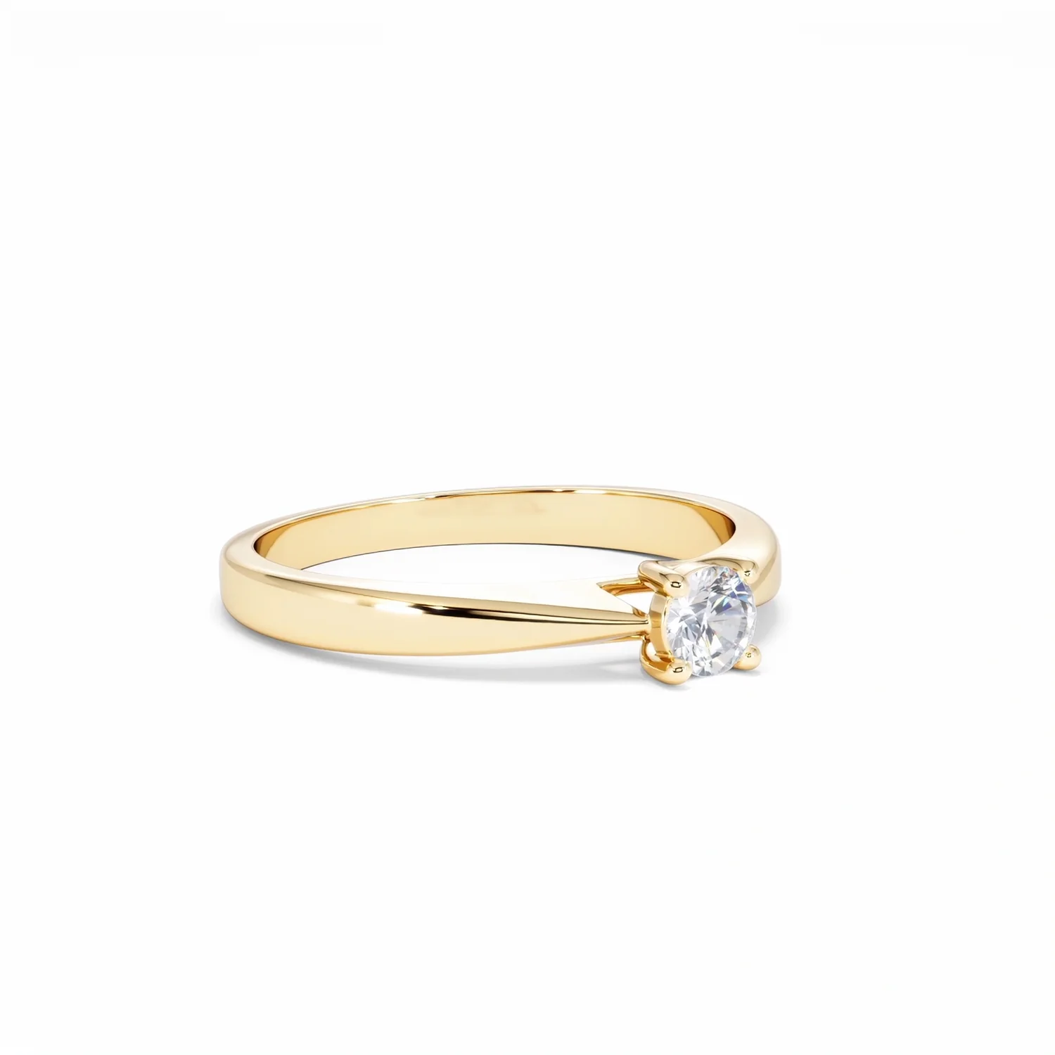 Naomi Lab Diamond Engagement Ring 0.25ct H/Si in 18K Gold Vermeil - Image 16