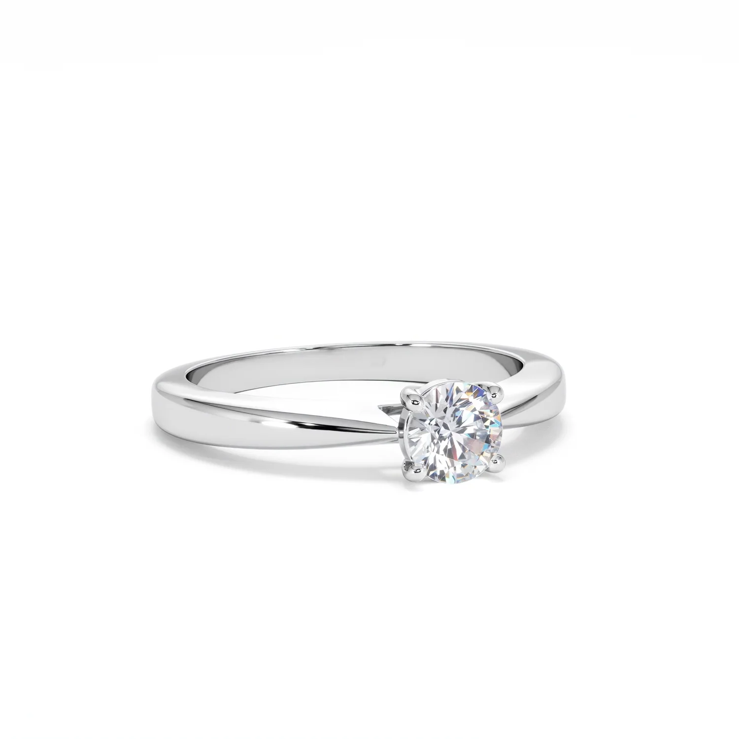 Naomi Lab Diamond Engagement Ring 0.50ct H/Si 9K White Gold - Image 13
