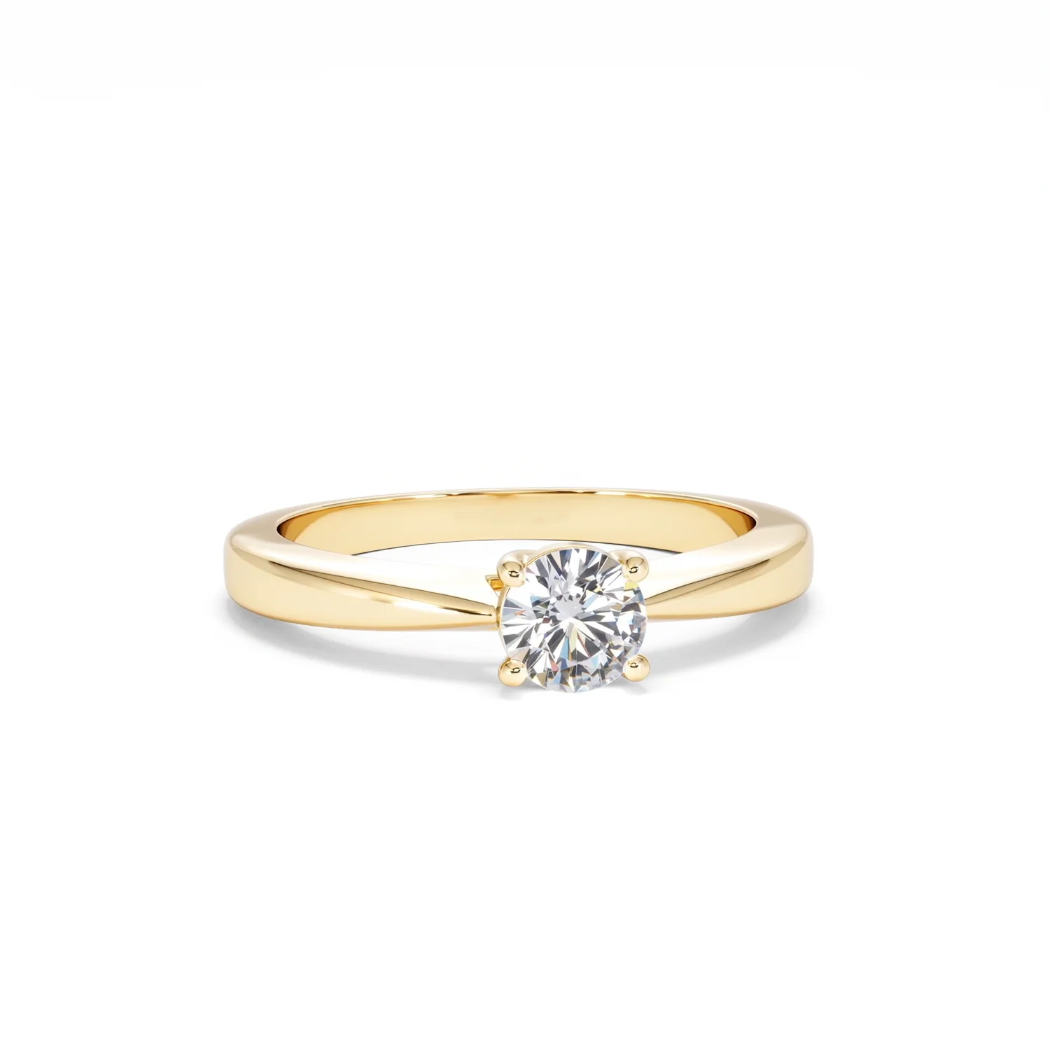Naomi Lab Diamond Engagement Ring 0.50ct H/Si in 18K Gold Vermeil - Image 10