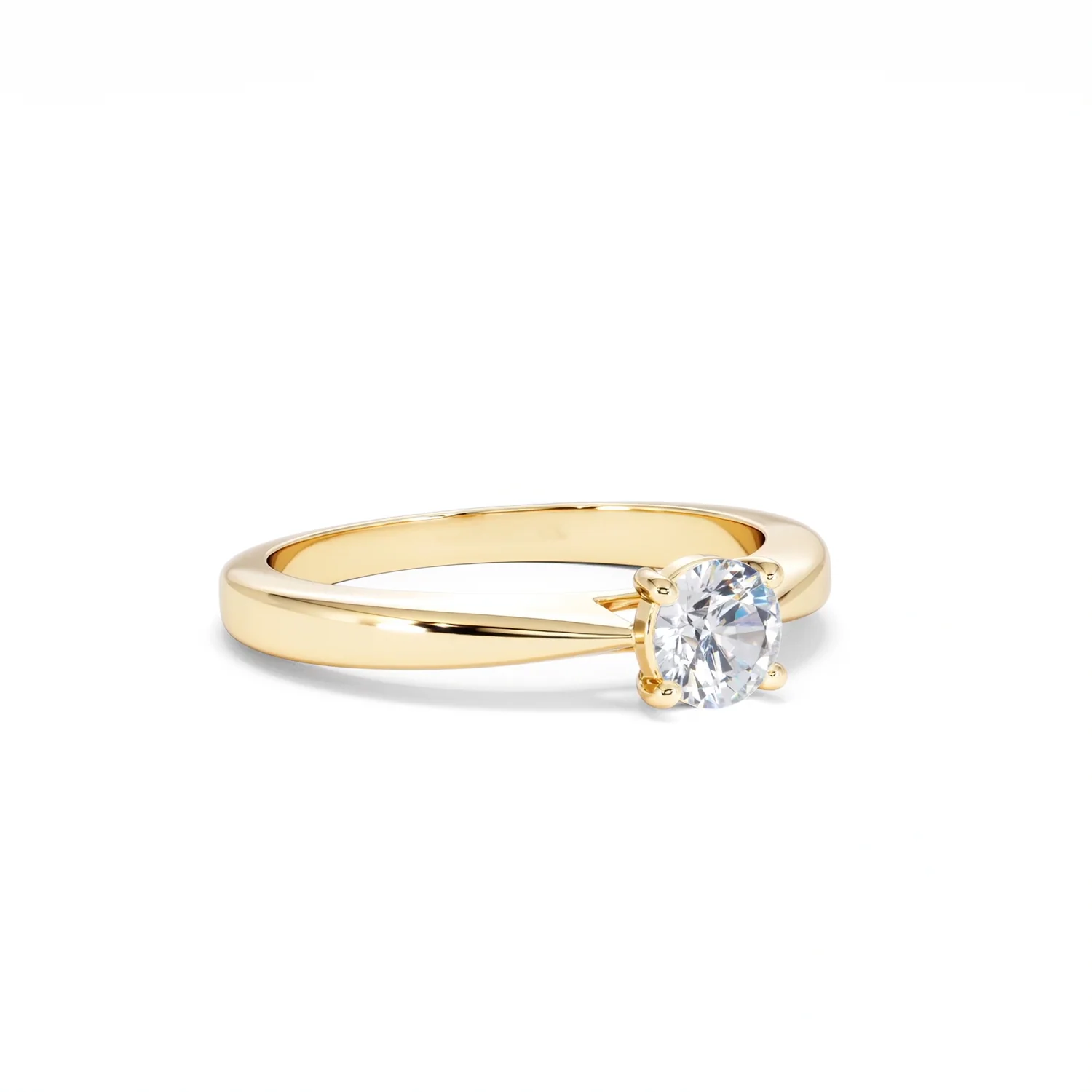 Naomi Lab Diamond Engagement Ring 0.50ct H/Si in 18K Gold Vermeil - Image 15