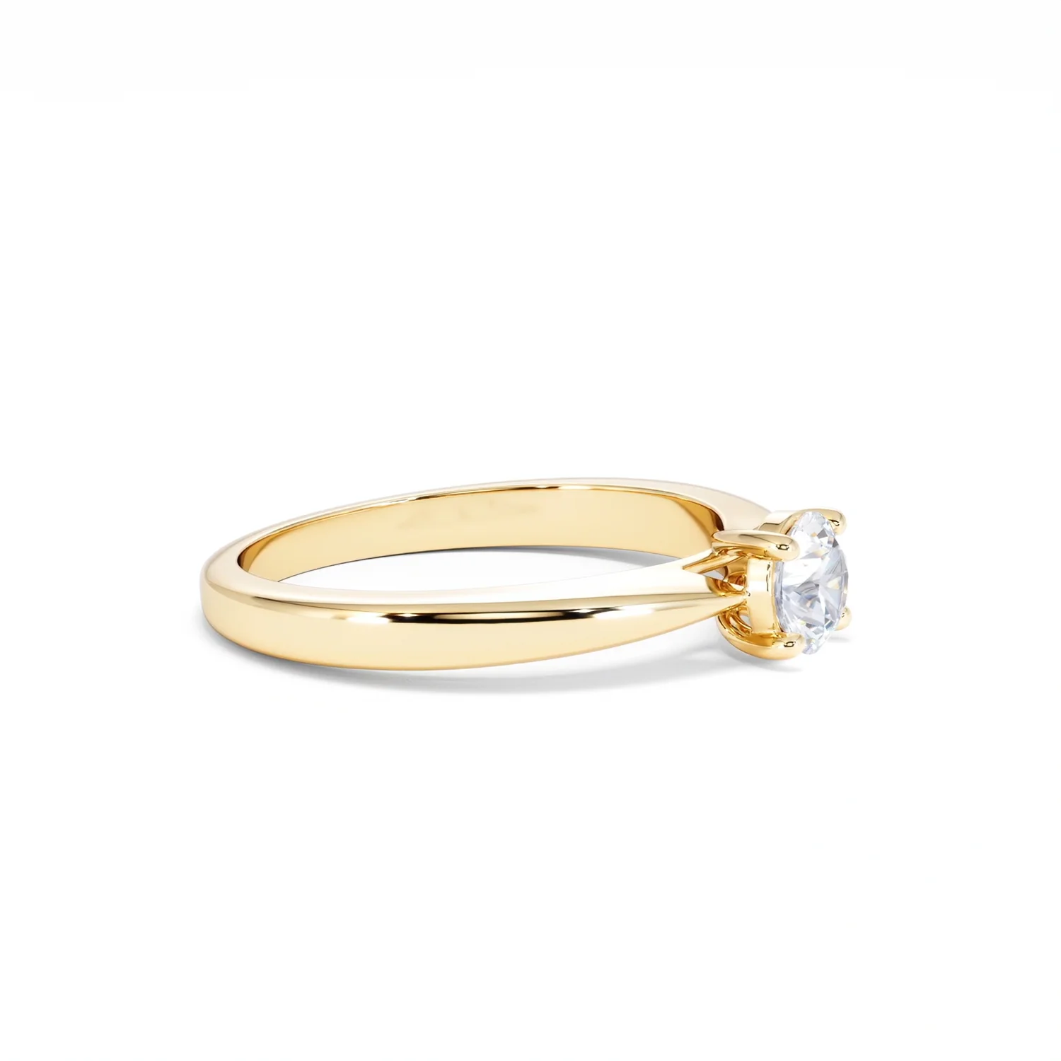 Naomi Lab Diamond Engagement Ring 0.50ct H/Si in 18K Gold Vermeil - Image 22