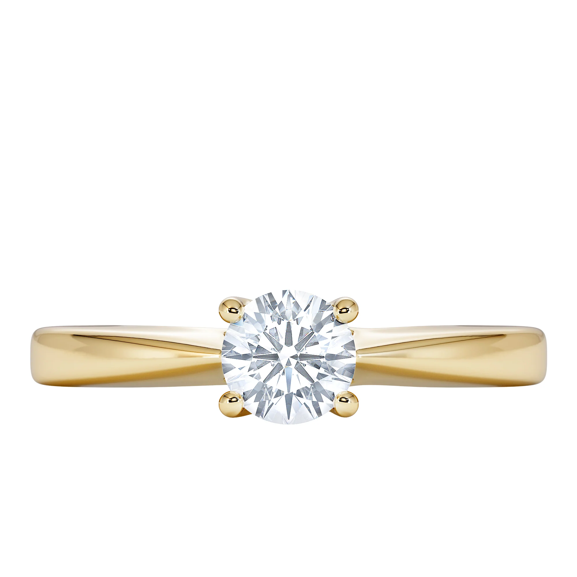 Naomi Lab Diamond Engagement Ring 0.50ct H/Si in 18K Gold Vermeil - Image 5