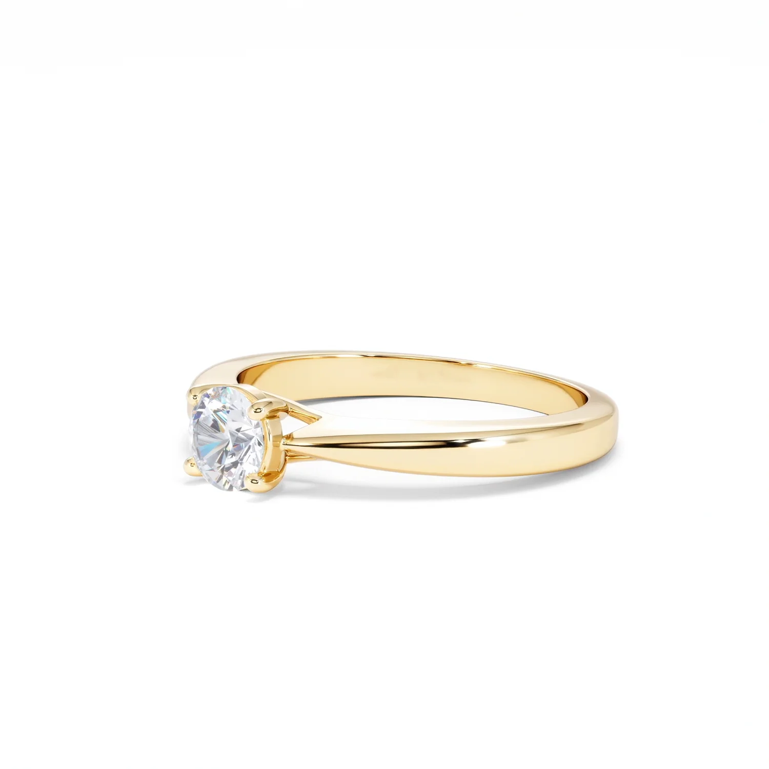Naomi Lab Diamond Engagement Ring 0.50ct H/Si in 18K Gold Vermeil - Image 78